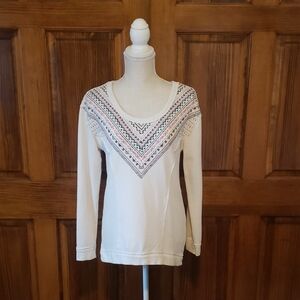 Maurice's Cream Patterned Top